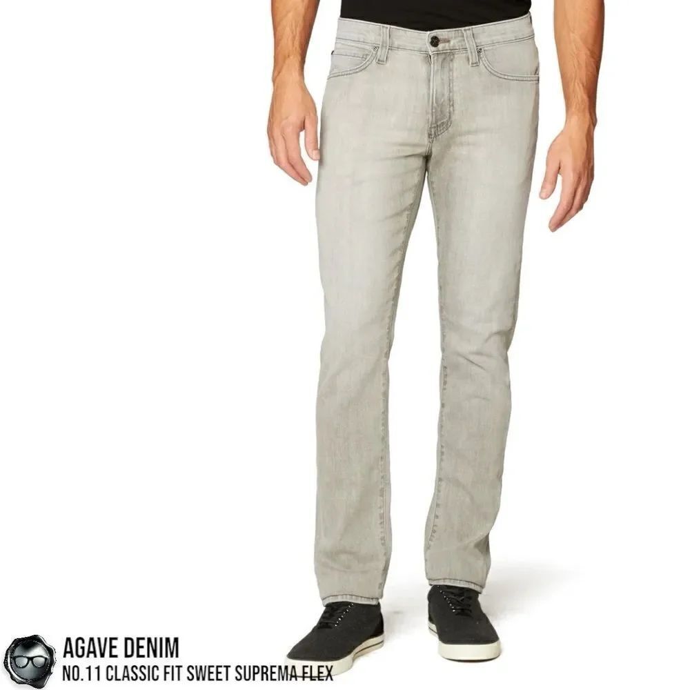 AGAVE DENIM No. 11 CLASSIC FIT SWEET SUPREMA FLEX JEANS IN SWEET SUPRIMA GRAY 38